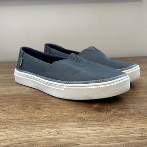 Toms Gray Slip On Sneakers